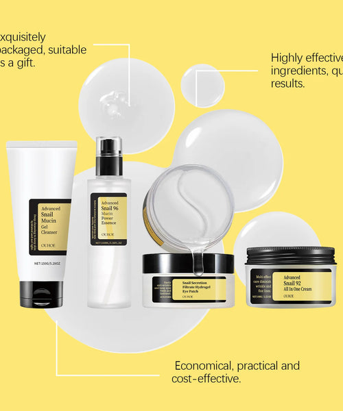 Ouhoe Snail Mucin 96 Skin Care Set