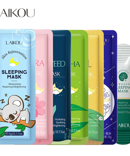 LAIKOU 7pcs Hydrating Sleeping Face Masks