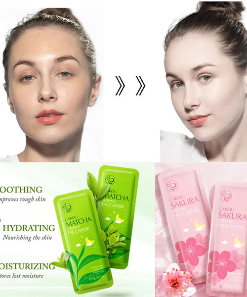 LAIKOU 7pcs Hydrating Sleeping Face Masks