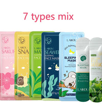LAIKOU 7pcs Hydrating Sleeping Face Masks