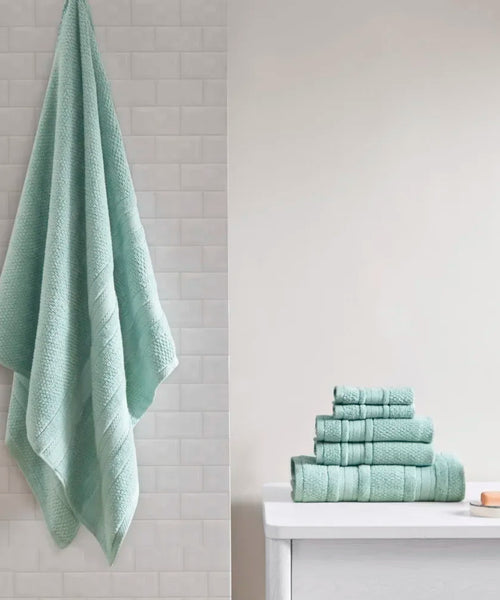 Super Soft Cotton Quick Dry Bath Towel 6 Piece Set