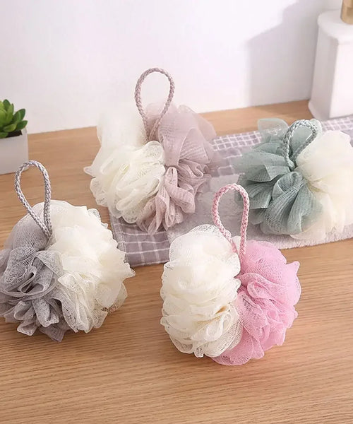 Soft Shower Mesh Foaming Sponge & Exfoliating Back Brush