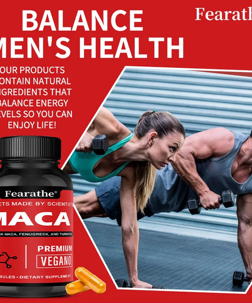Organic Peruvian Black Maca Root (120 Capsules