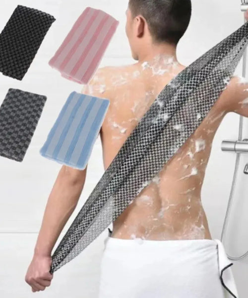 Japanese Rubbing Washcloth & Exfoliating Back Scrub Towel