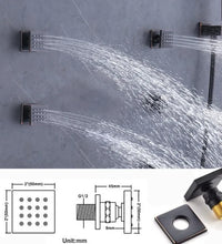 LED Digital Display Shower System with Body Jets