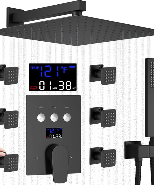 Ayivg Matte Black Shower System