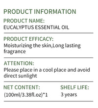 Eucalyptus Essential Oil – Moisturizing Skin & Massage Care