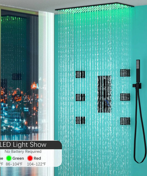 Enga Luxury Thermostatic Rainfall Shower System