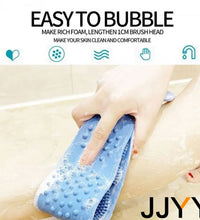 JJYY New Silicone Bath Towel Massage Bath Brush Long Strip