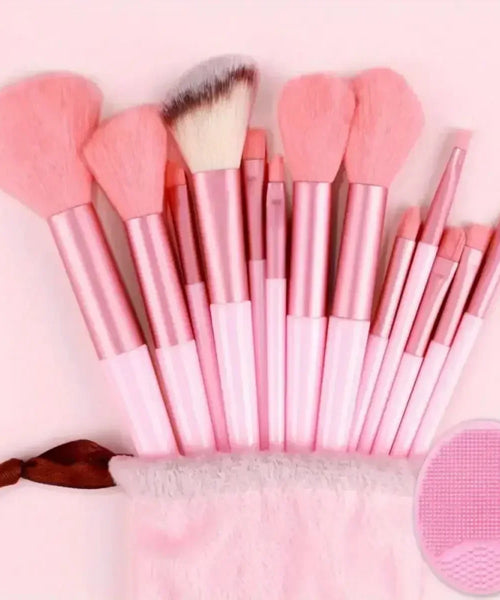 13pcs Synthetic Nylon Makeup Brush Set - Flawless Application